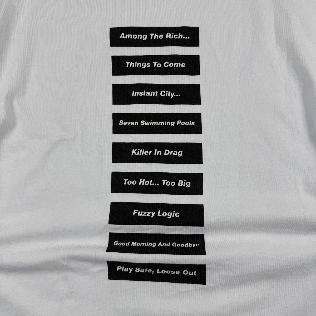 Raf Simons SS18 Double-Sided Text Graphic T-Shirt