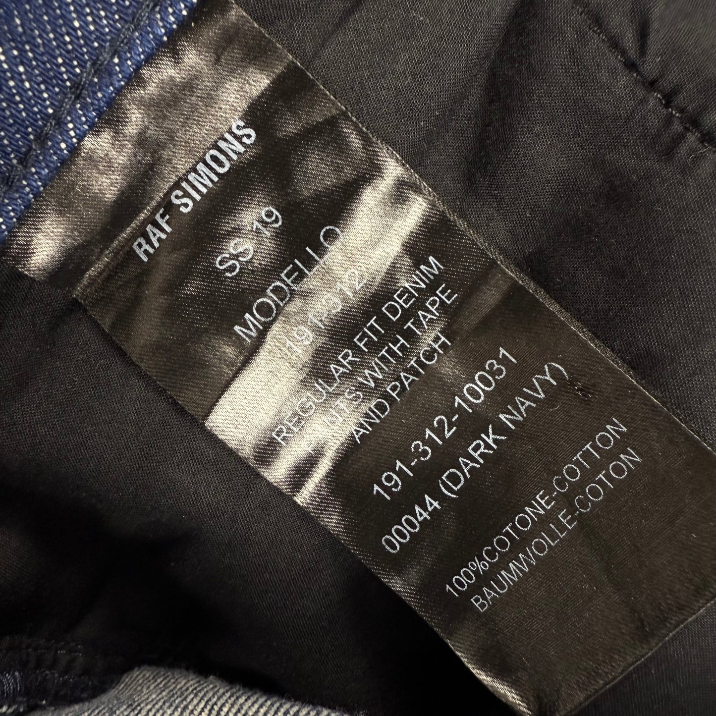 Raf Simons SS19 TR NSF RM RS Jeans