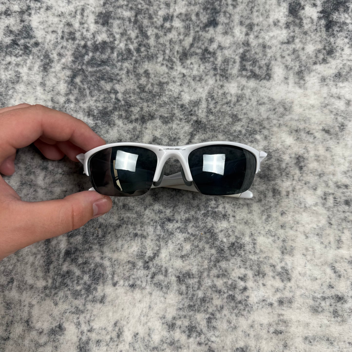 Oakley Half Jacket Polarized ʼWhite’ Sunglasses