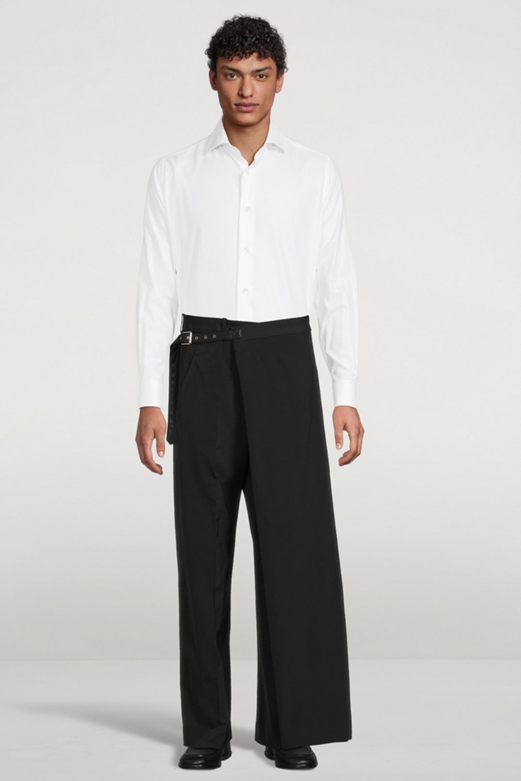 Acne Studios Stretch Wool-Blend Wraparound Trousers
