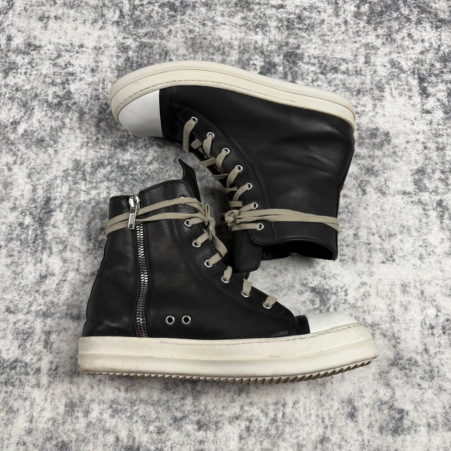 Rick Owens Mainline Leather ‘Black’ Ramones