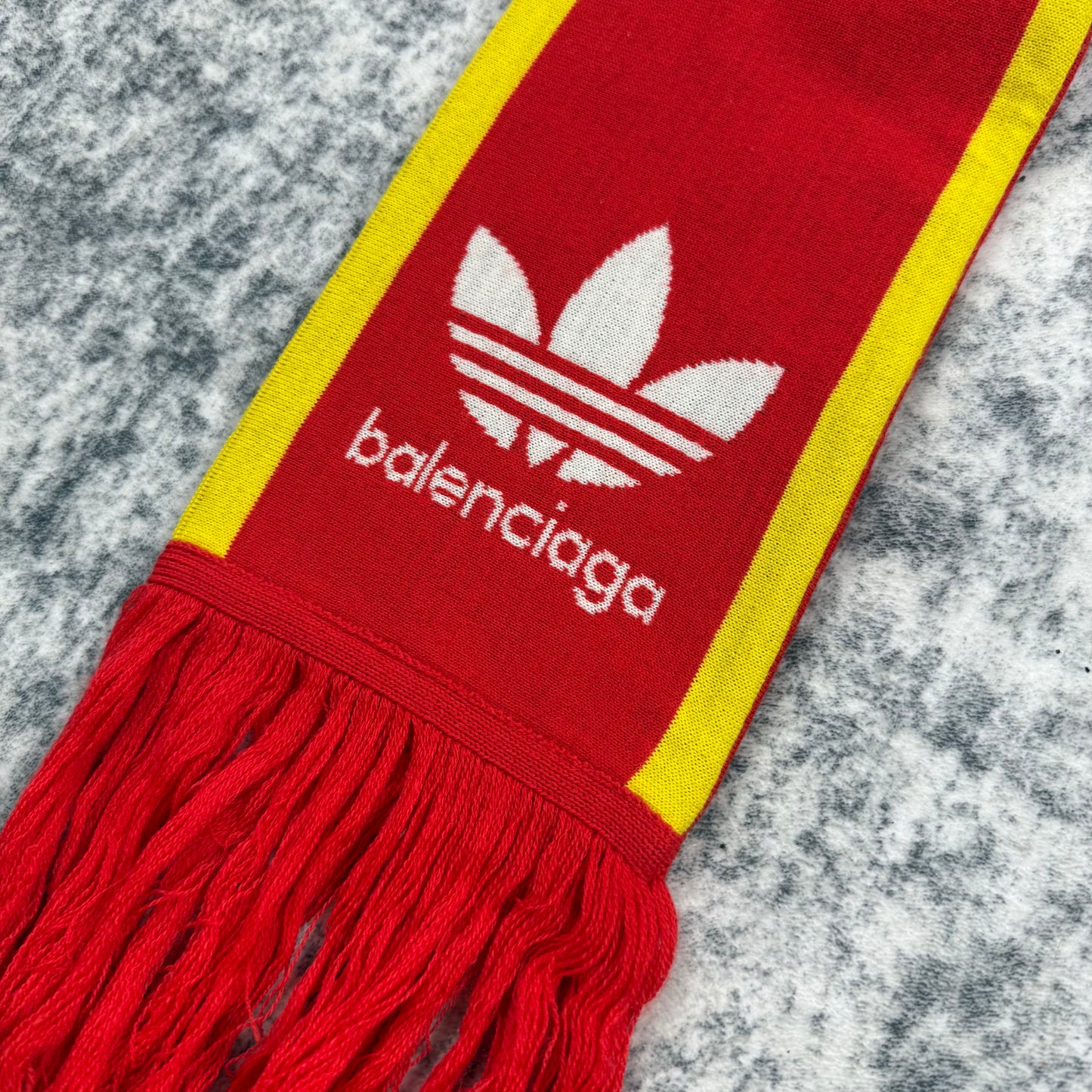 Balenciaga & Adidas FW/22 Soccer ‘Red/White’ Scarf
