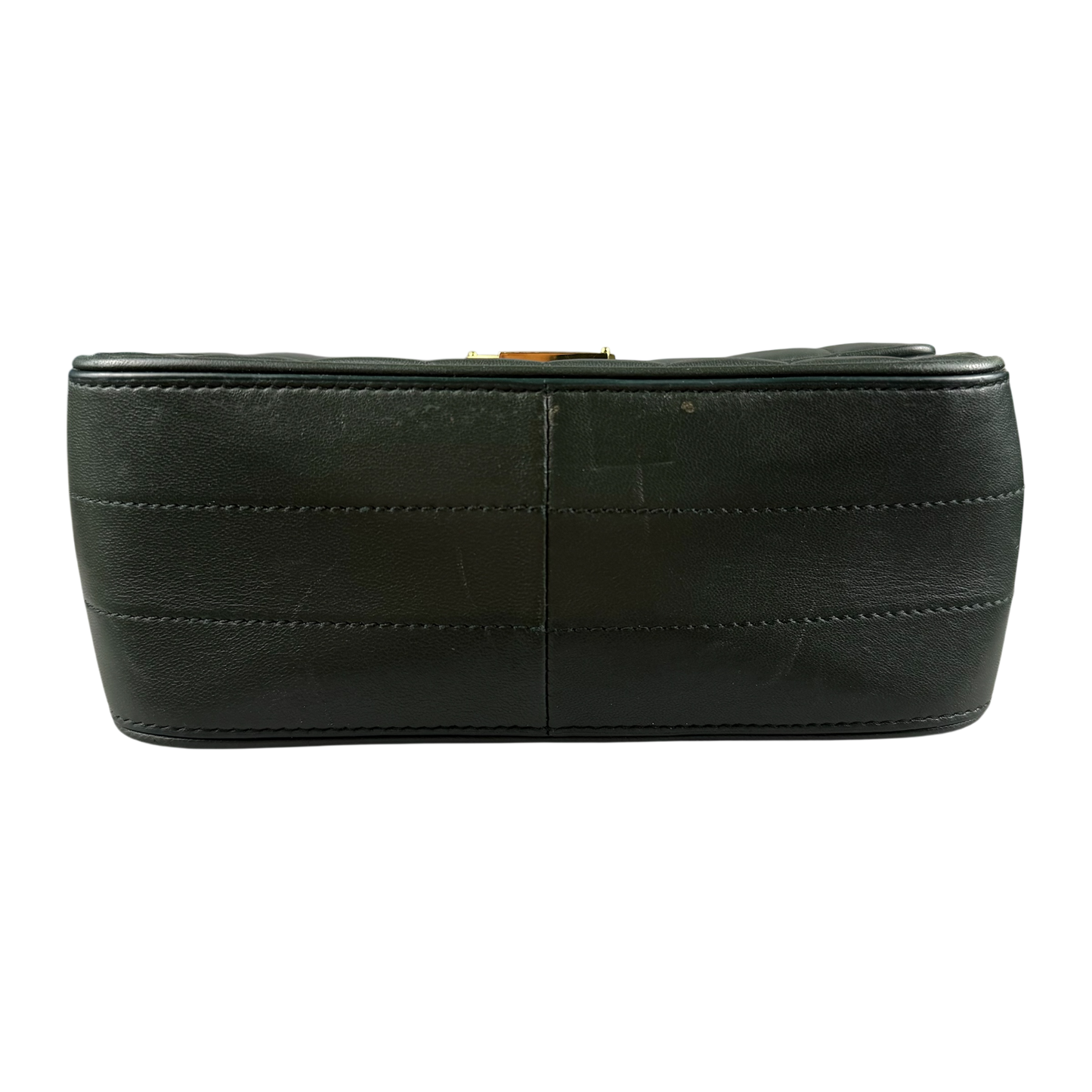 SAINT LAURENT 2018 Small Lambskin Vicky Chain ‘Green’ Crossbody Bag