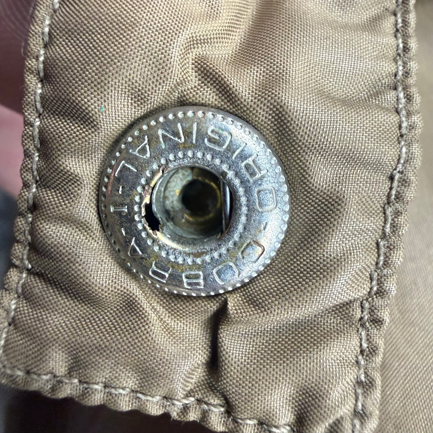 Moncler Vintage Brown Down Puffer Jacket With Sleeve Pocket