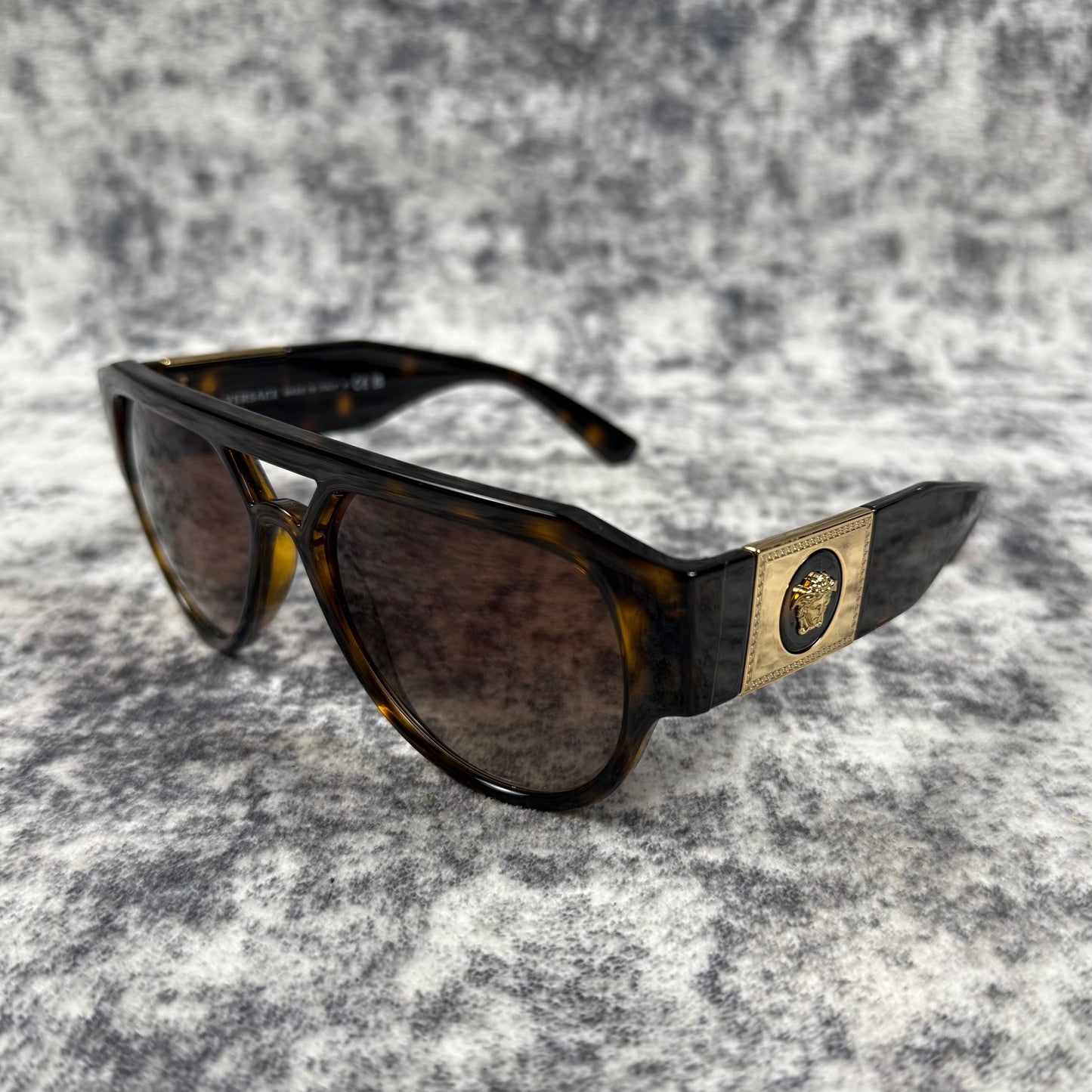 Versace Medusa Head Tortoiseshell Sunglasses