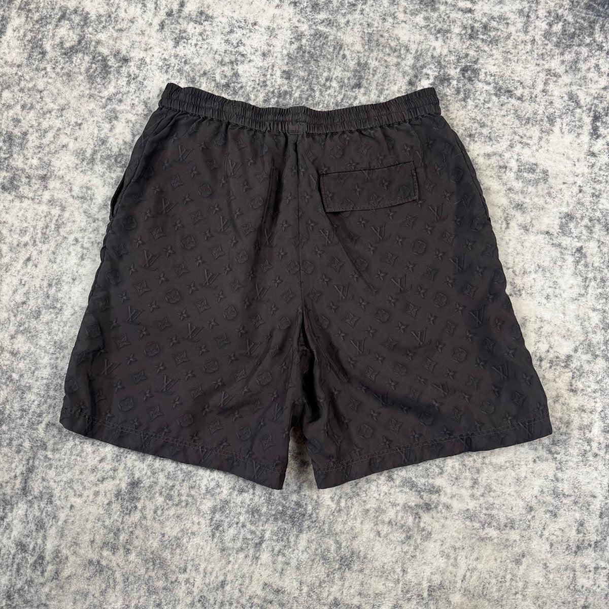 Louis Vuitton Printed Monogram Silk Shorts