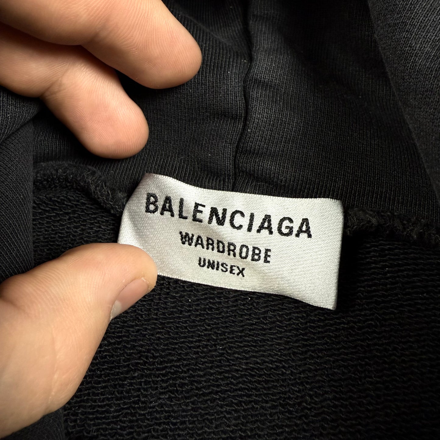 Balenciaga Washed Big Logo Hoodie