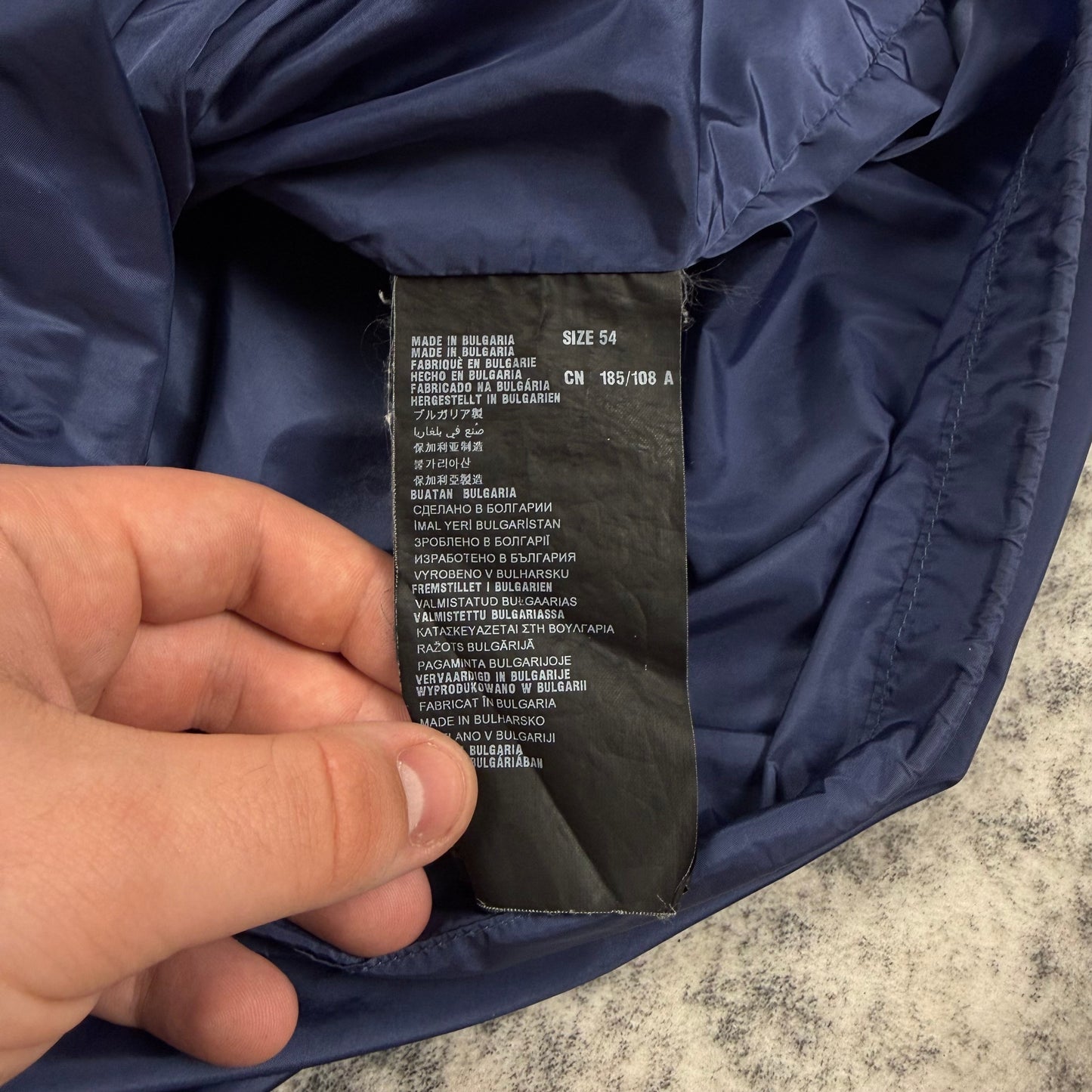 Prada Sport SGA466 Nylon Hooded Jacket Navy Blue