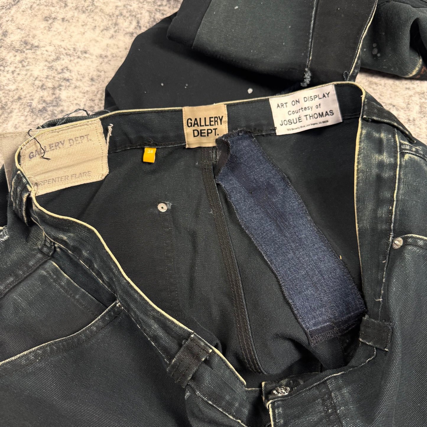 Gallery Dept. Paint Splatter LA Flared Carpenter Jeans