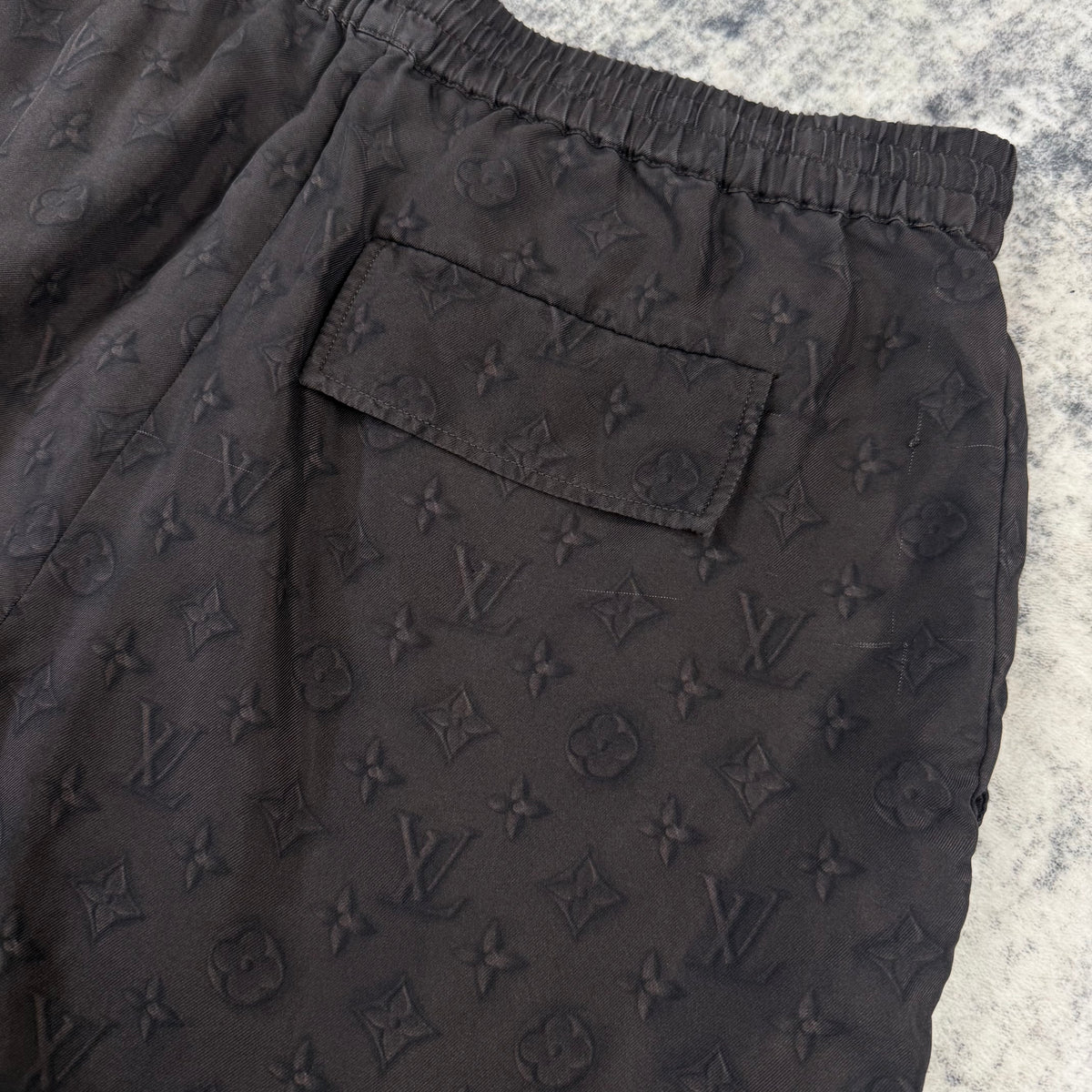Louis Vuitton Printed Monogram Silk Shorts