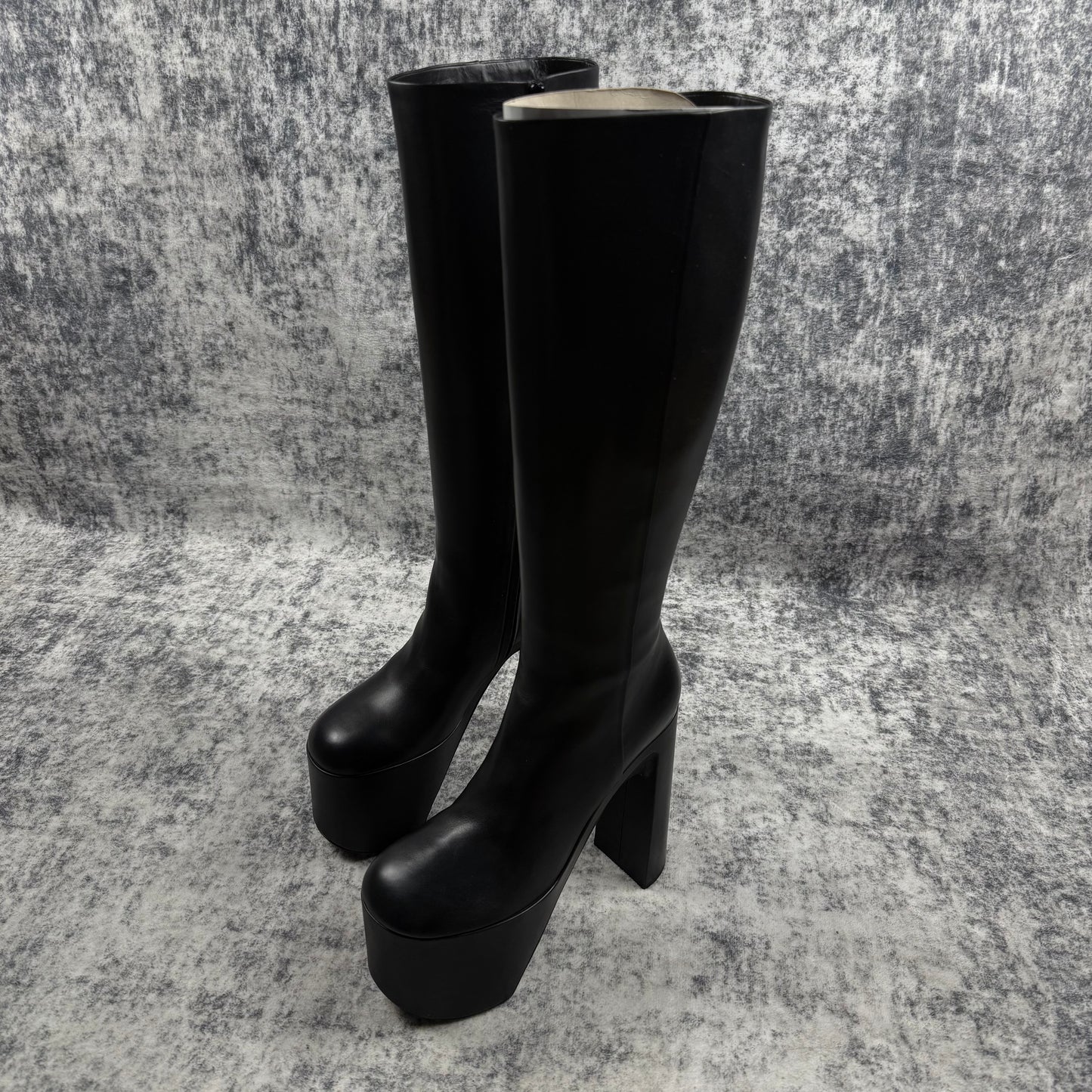 Balenciaga Camden Platform Knee High Boots Black