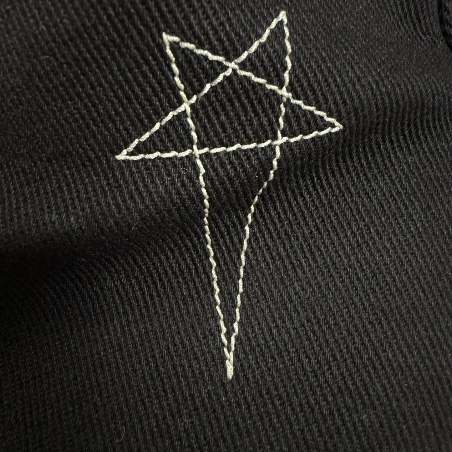 Rick Owens DRKSHDW Pentagram Embroidery High ‘Black’ Shoes
