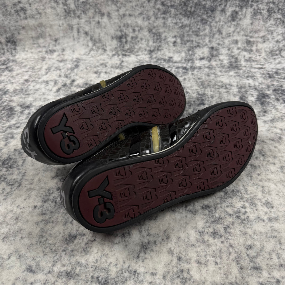 Y-3 x Adidas Croc Embossed Sala Low-Top ‘Black’ Shoes