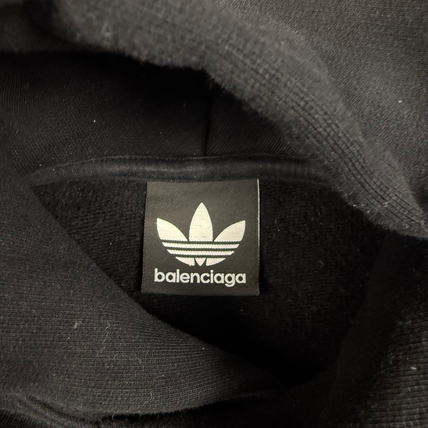Balenciaga x Adidas Embroidered Logo Oversized ‘Black’ Hoodie
