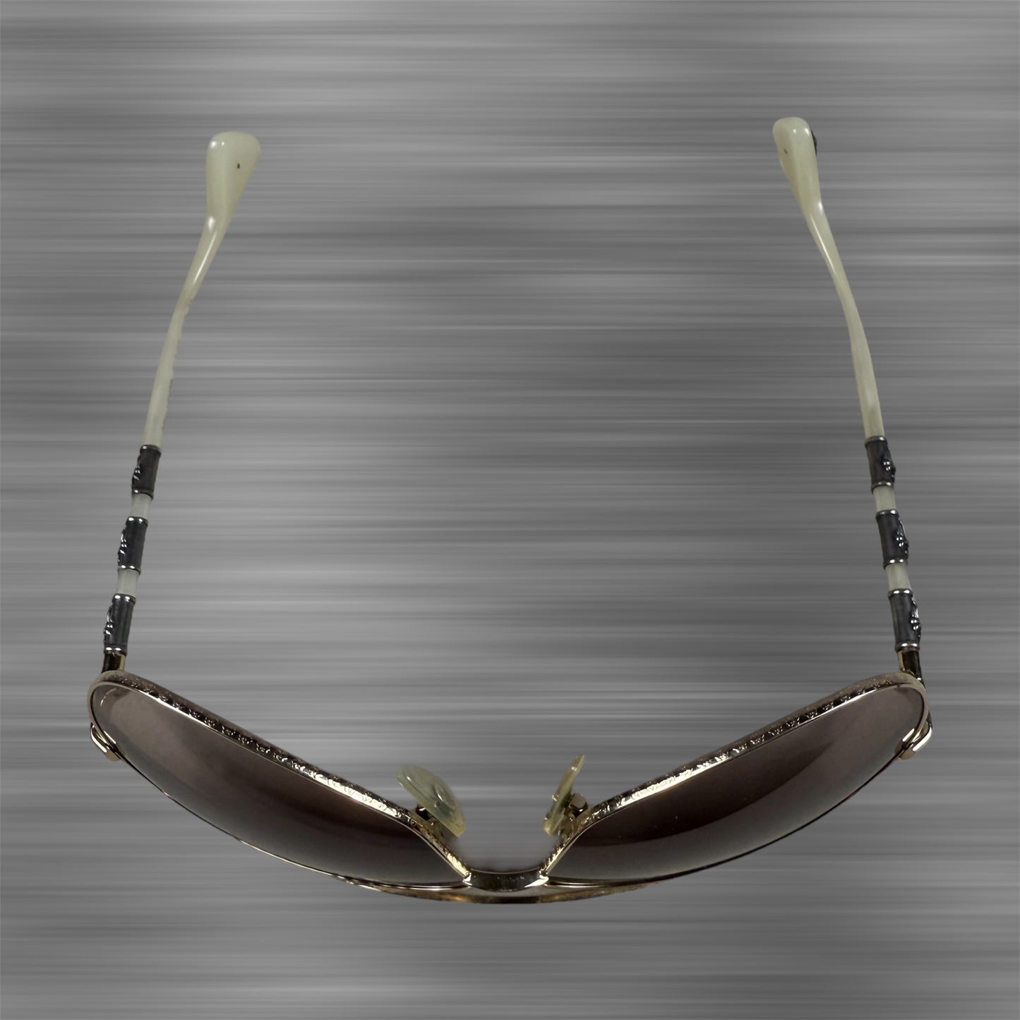 Chrome Hearts ‘Beast BBC’ White Gold/.925 Silver Sunglasses
