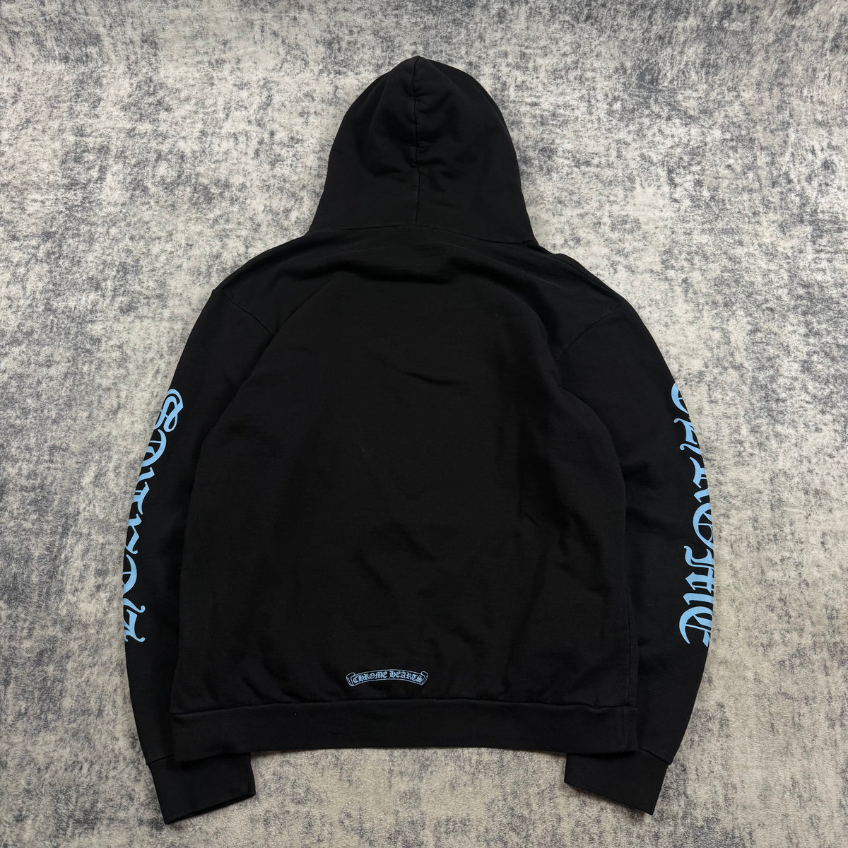Chrome Hearts ‘Miami Blue’ Script Logo ʼBlack’ Hoodie
