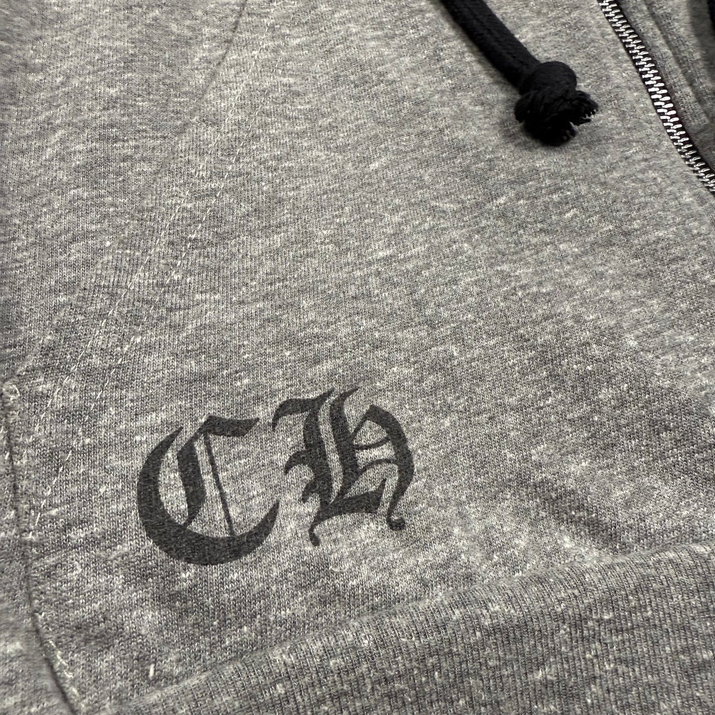 Chrome Hearts T-Bar F*** You Zip-Up Hoodie Heather Grey