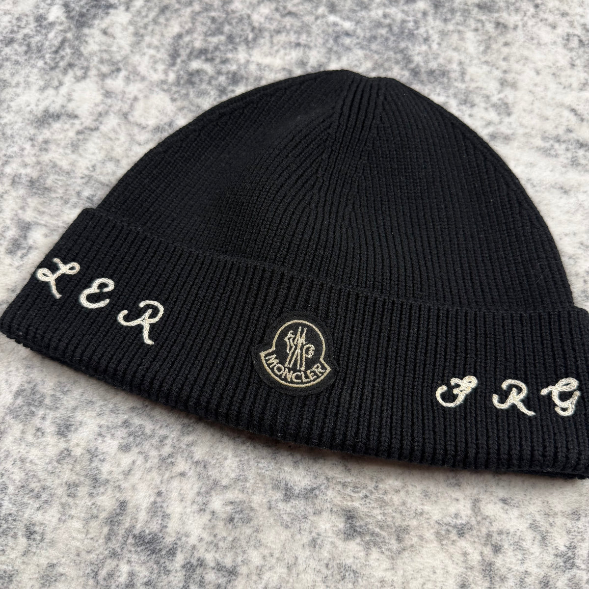 Moncler Genius x Frgmnt Hiroshi Fujiwara Logo Band ‘Black’ Beanie