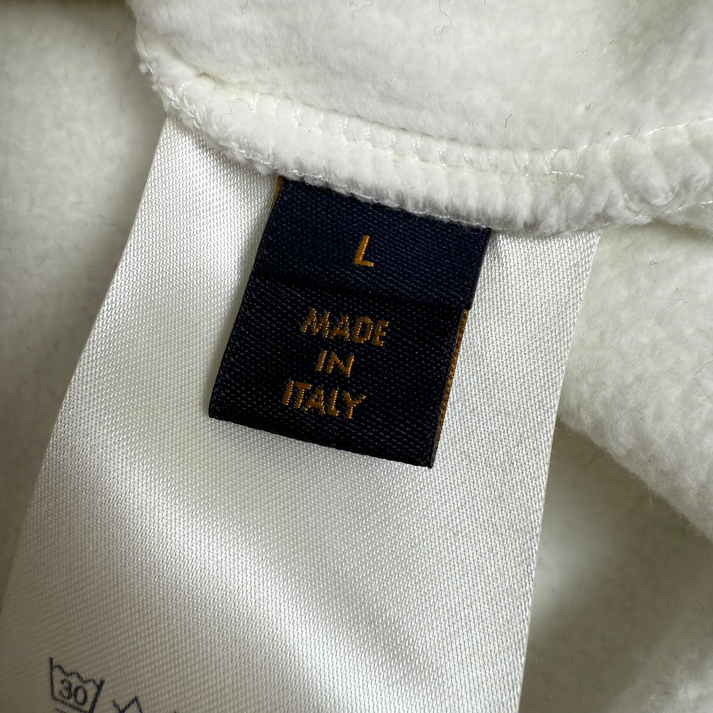 Louis Vuitton 3D Patched Pocket Half-Zip ‘White’ Hoodie