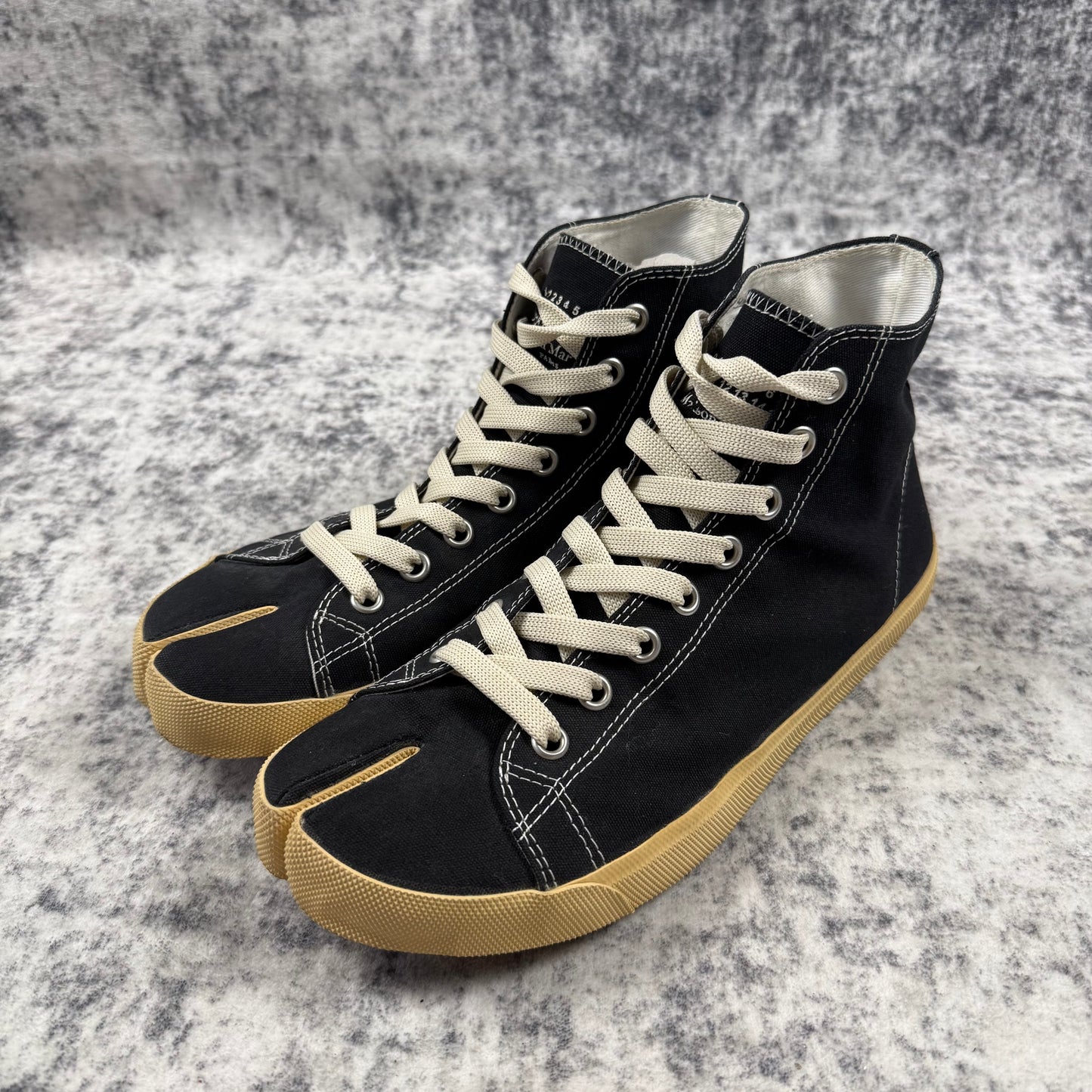 Maison Margiela Vandal Tabi High Top Canvas Sneakers