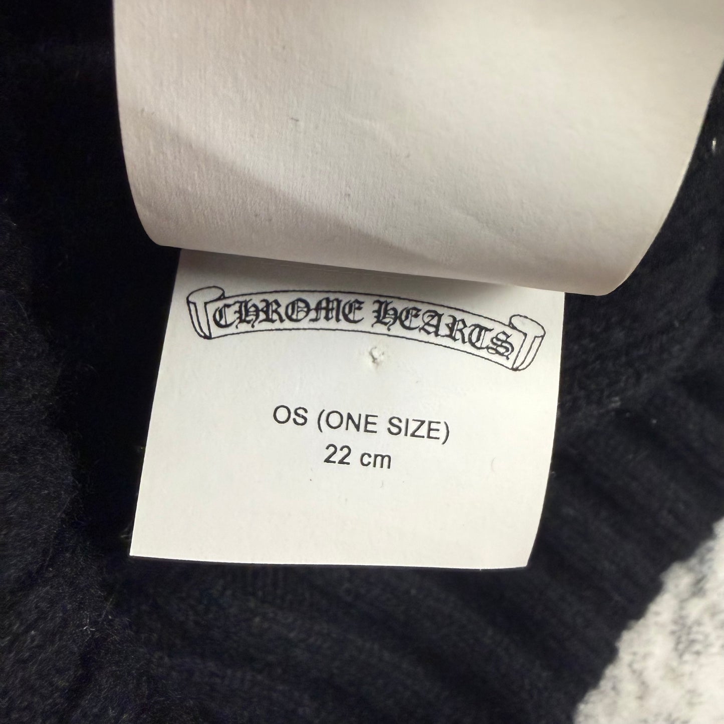 Chrome Hearts Cross Leather Patch ‘Black’ Beanie