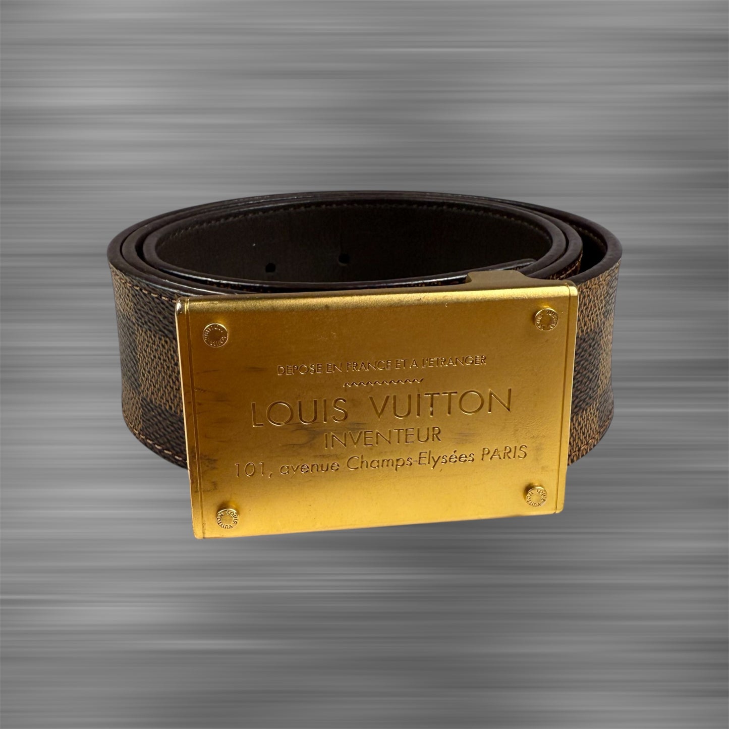 Louis Vuitton Leather Monogram Reversible Belt