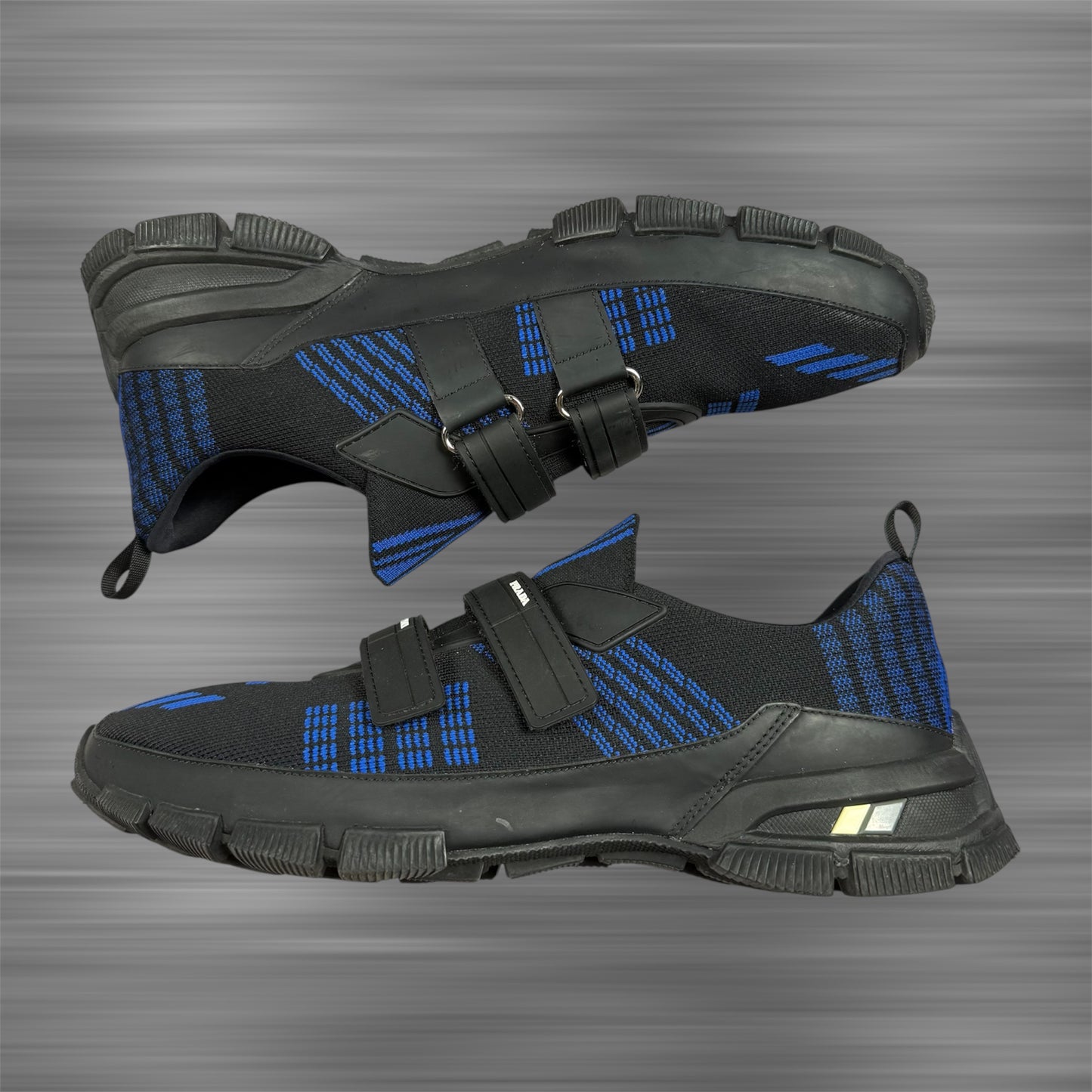 Prada Crossection 'Black Blue Mouline' Shoes