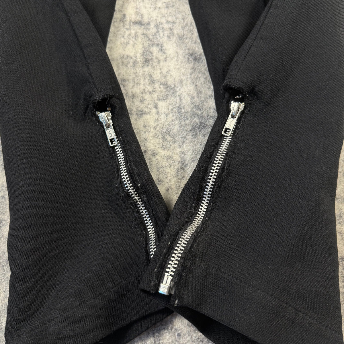 Comme des Garçons Homme Plus Black Zip Hem Trousers