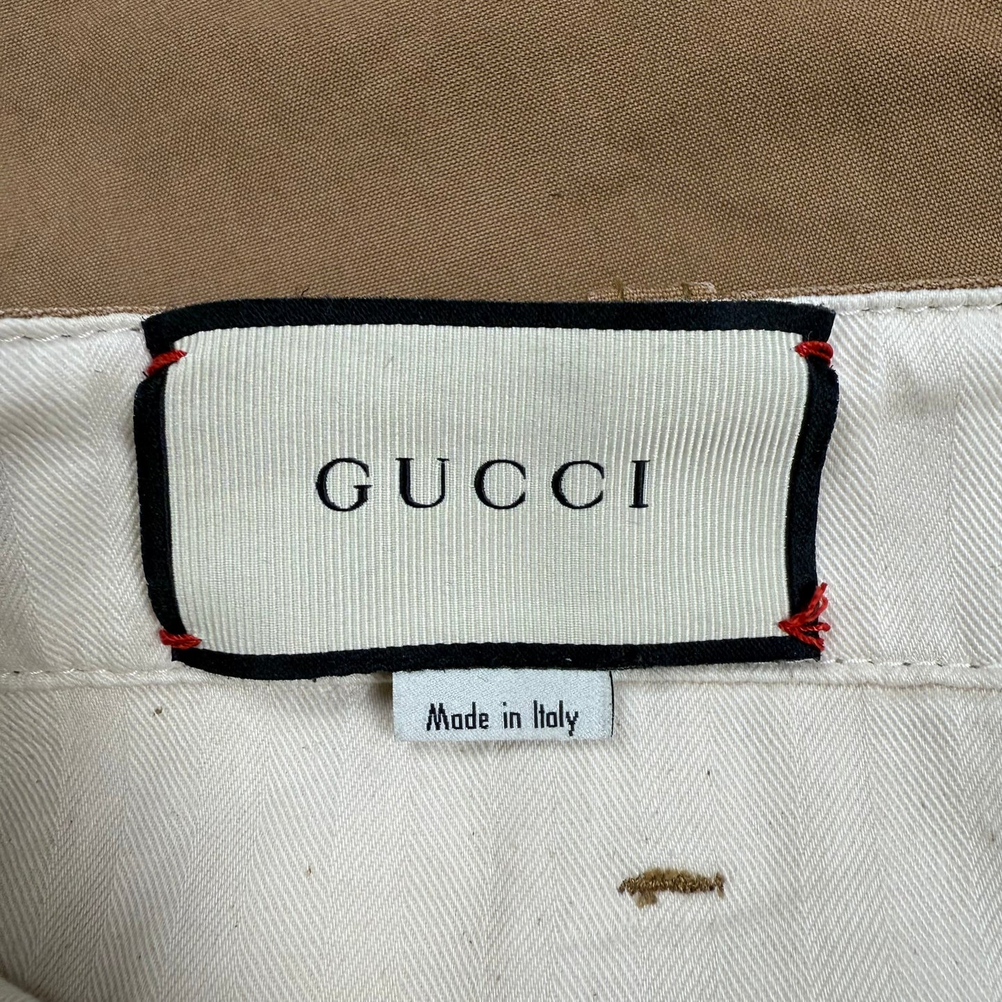 Gucci SS18 Appliqué Embroidered Koi Fish Chino Trousers