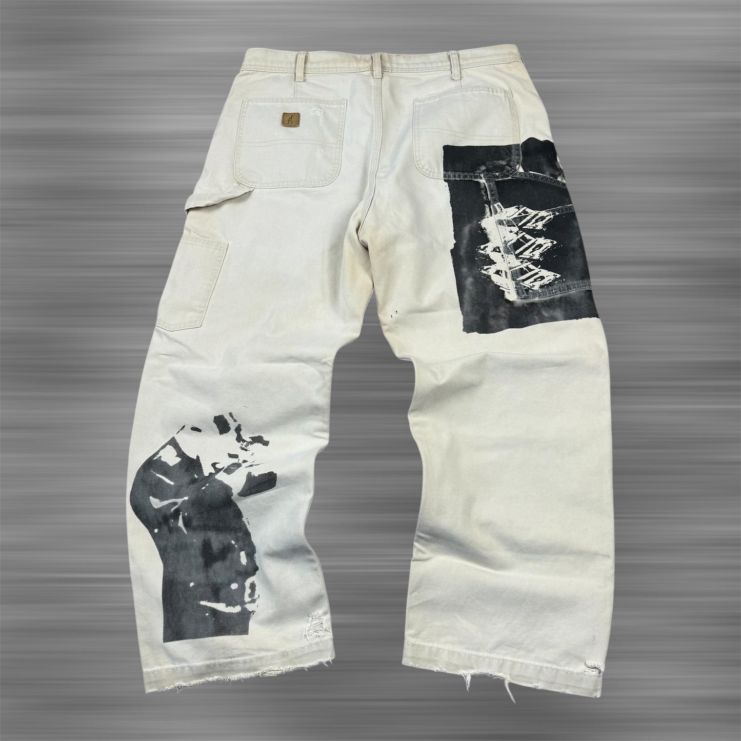 Enfants Riches Déprimés Beige Paint Cargo Pants