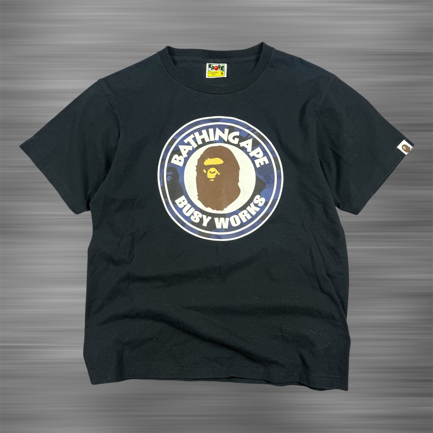 BAPE Busy Works Camo ‘Black’ T-Shirt