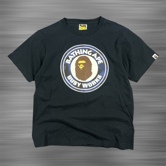 BAPE Busy Works Camo ‘Black’ T-Shirt