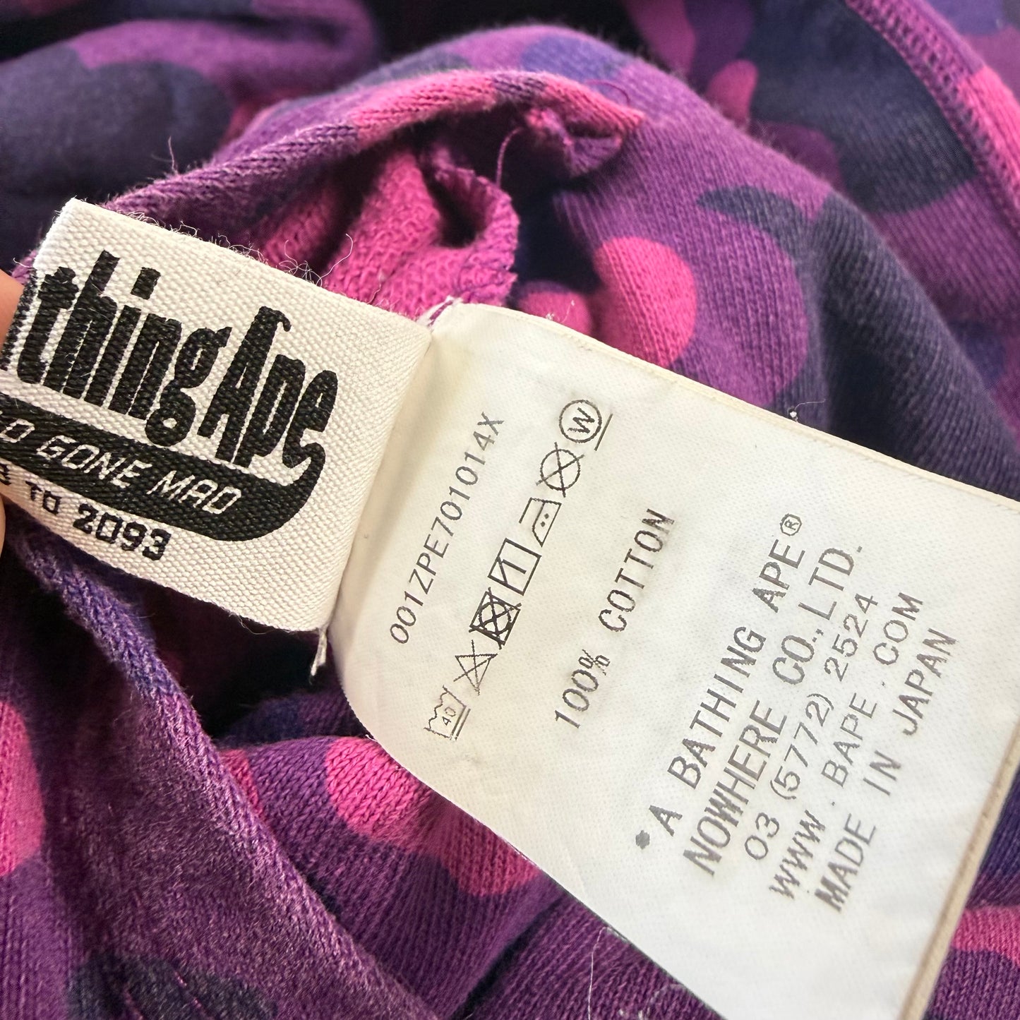 BAPE PONR Reversible Shark ‘Camo/Purple’ Full Zip Hoodie