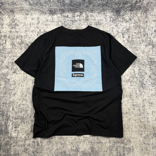 Supreme & The North Face Bandana ‘Black’ T-Shirt