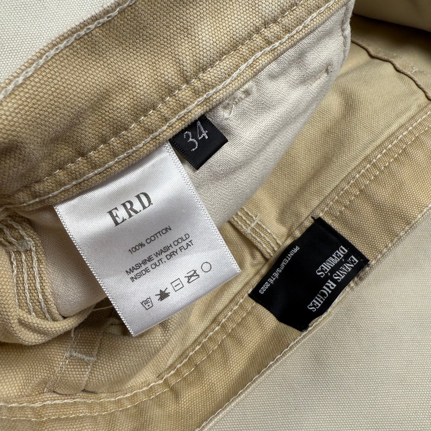 Enfants Riches Déprimés Beige Paint Cargo Pants