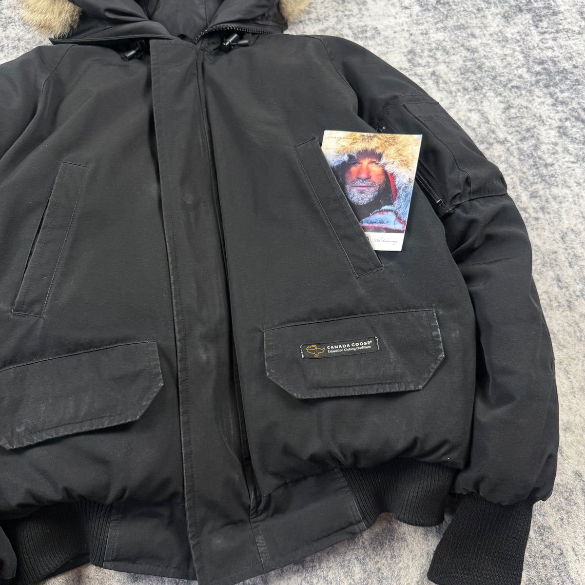 Vintage Canada Goose Chilliwack Bomber ‘Black’ Fur Down Jacket