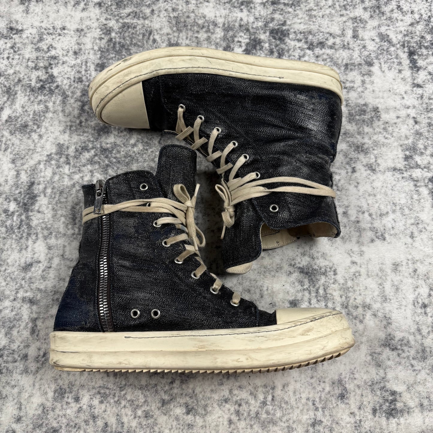 Rick Owens DRKSHDW Ramones Denim Waxed