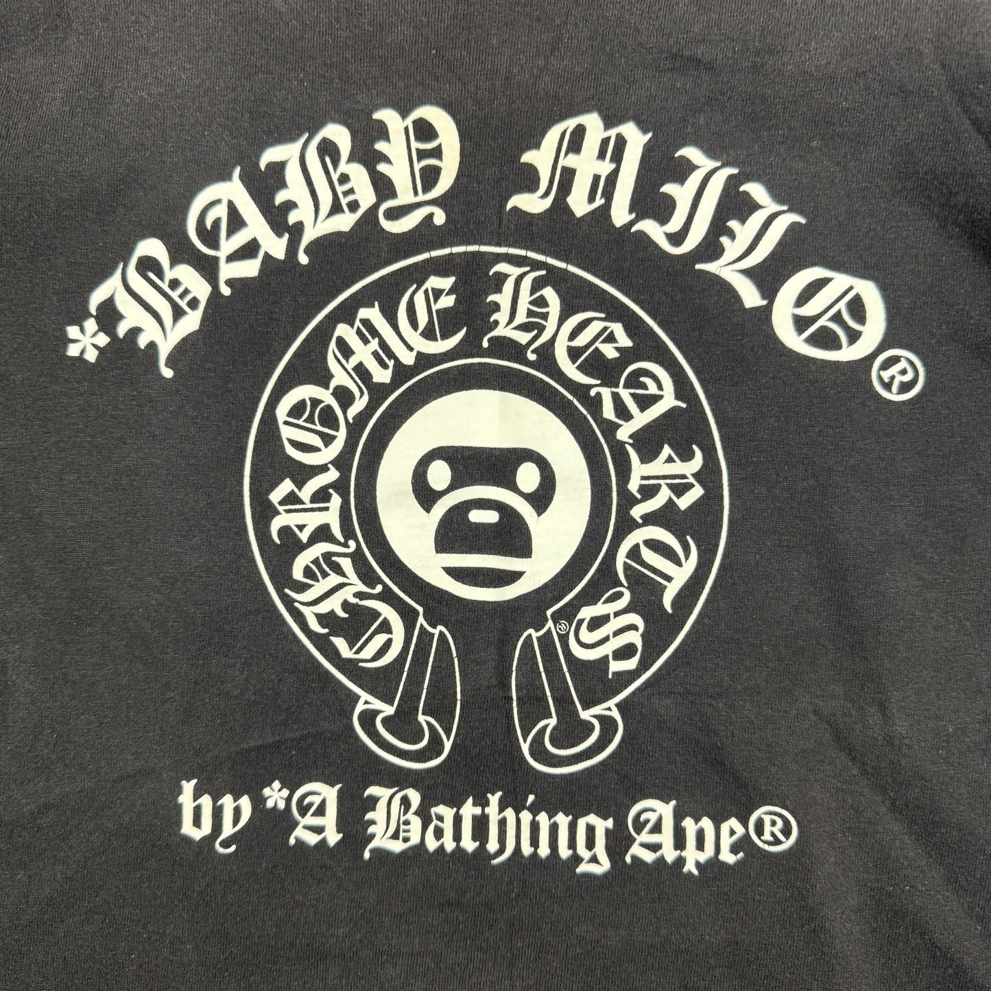 2009 Chrome Hearts BAPE Baby Milo Horseshoe Tee
