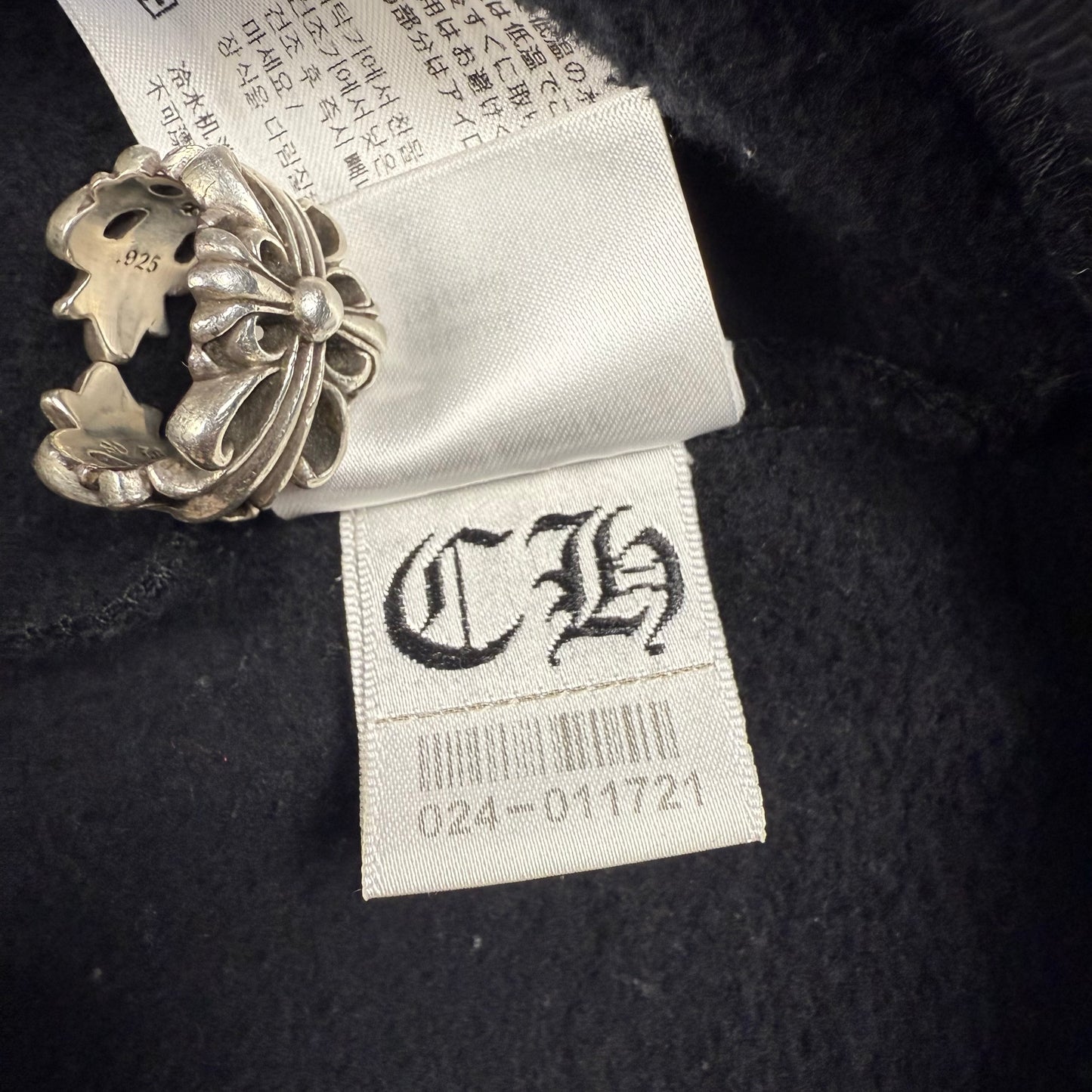 Chrome Hearts Floral Horseshoe Zip Up Hoodie