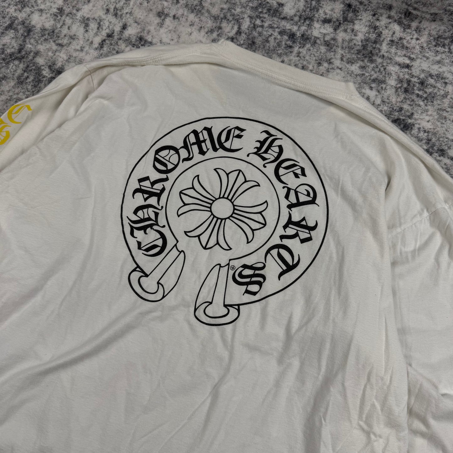 Chrome Hearts Horseshoe Rainbow Logo ‘White’ Long Sleeve