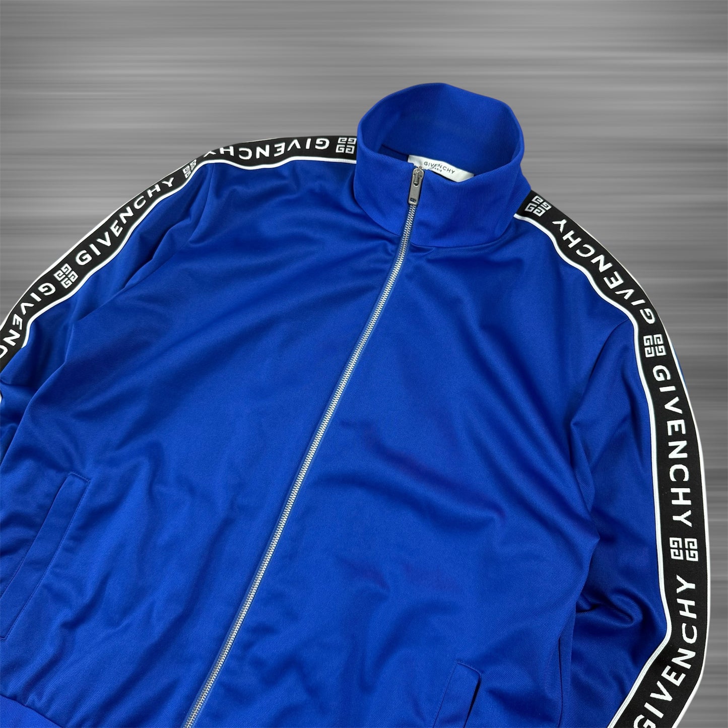 Givenchy Blue Logo Track Zip