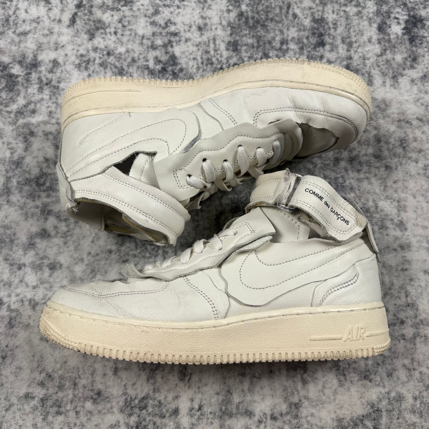 Comme des Garçons x Nike 'Triple White' Air Force 1 Mid
