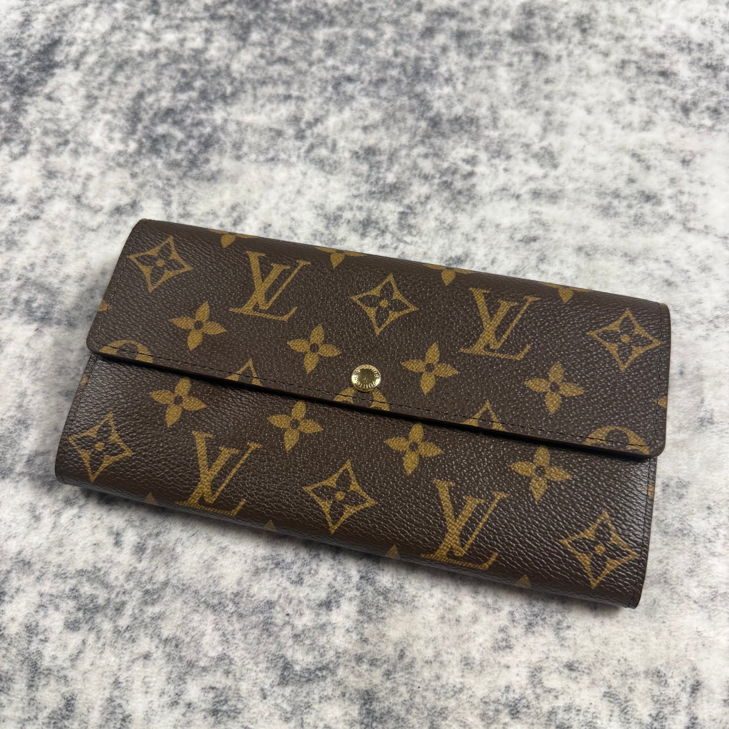 Louis Vuitton Monogram Canvas Sarah Long ʼBrown’ Wallet