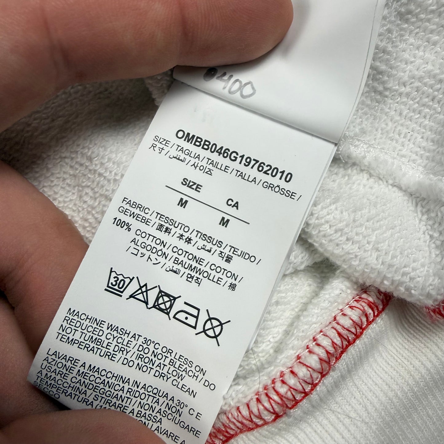 Off-White x Undercover Reversible “Skeleton Dancing” ‘White’ Hoodie