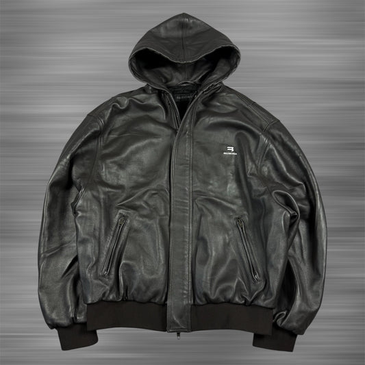 Balenciaga Sporty B Taxi Leather Jacket