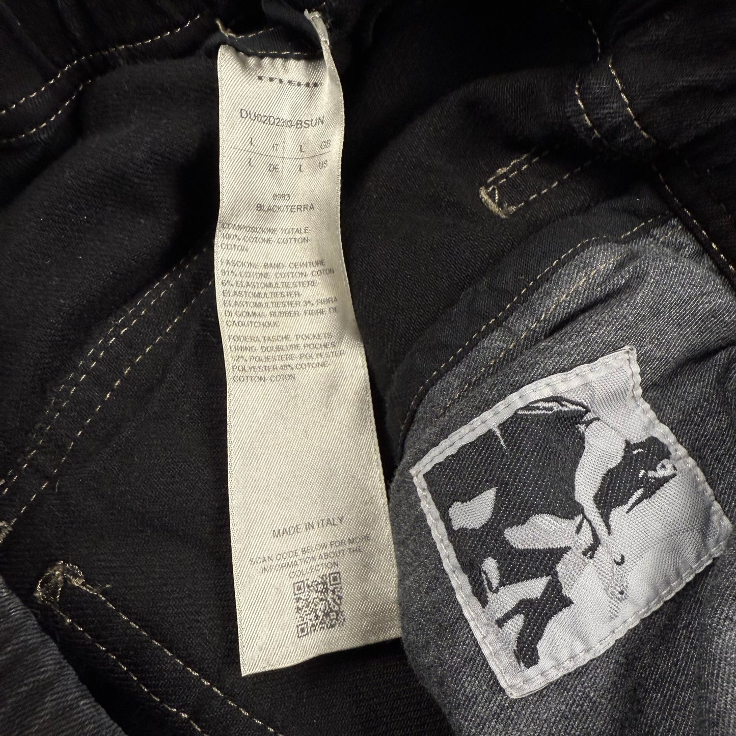 Rick Owens Black/Terra Pusher Pants