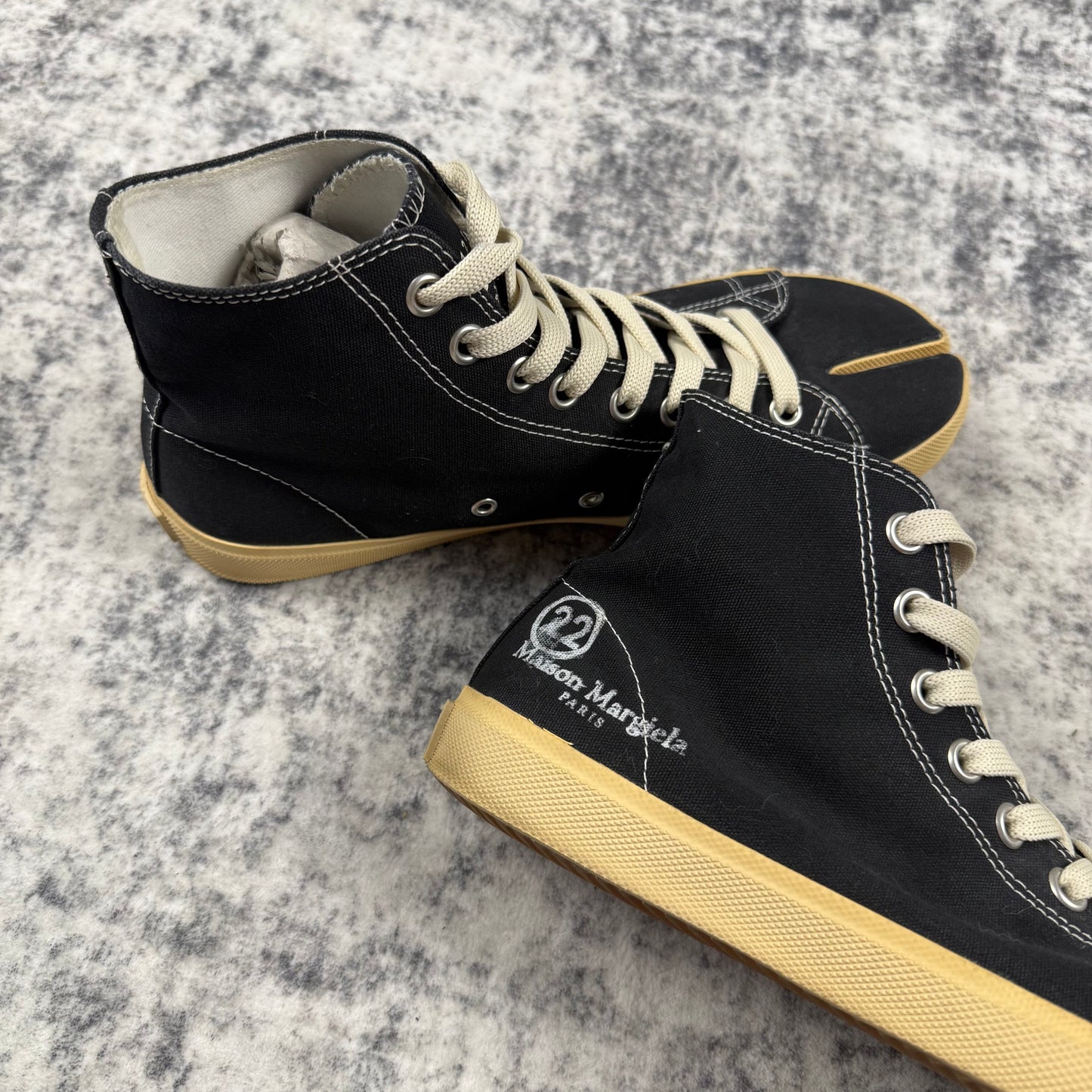 Maison Margiela Vandal Tabi High Top Canvas Sneakers