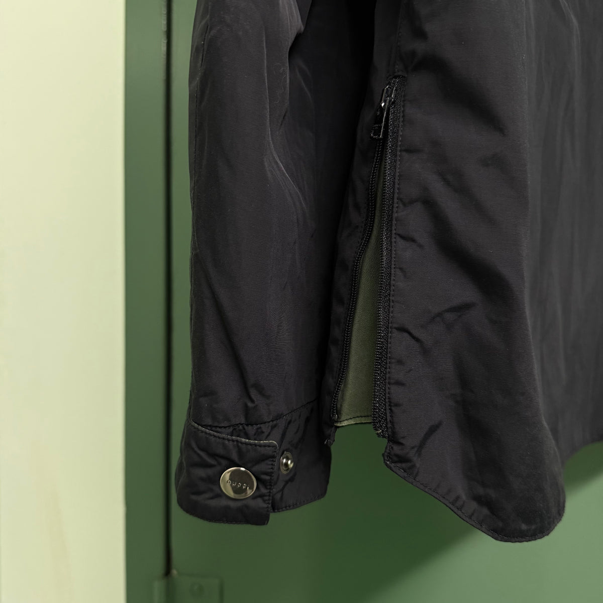 Gucci by Tom Ford Black Nylon Zip-Up Jacket