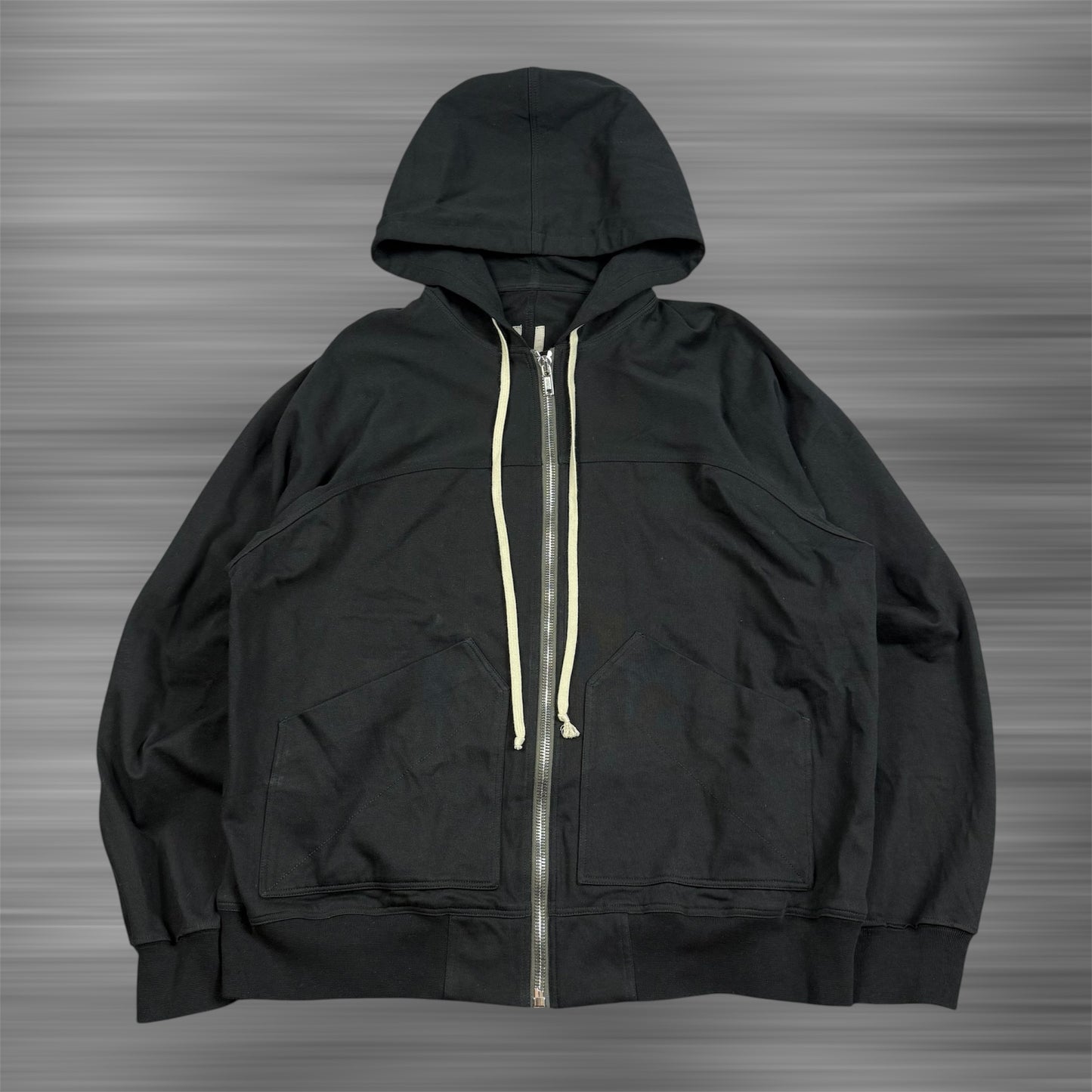 Rick Owens FW/22 Front Pockets ‘Black’ Zip Hoodie