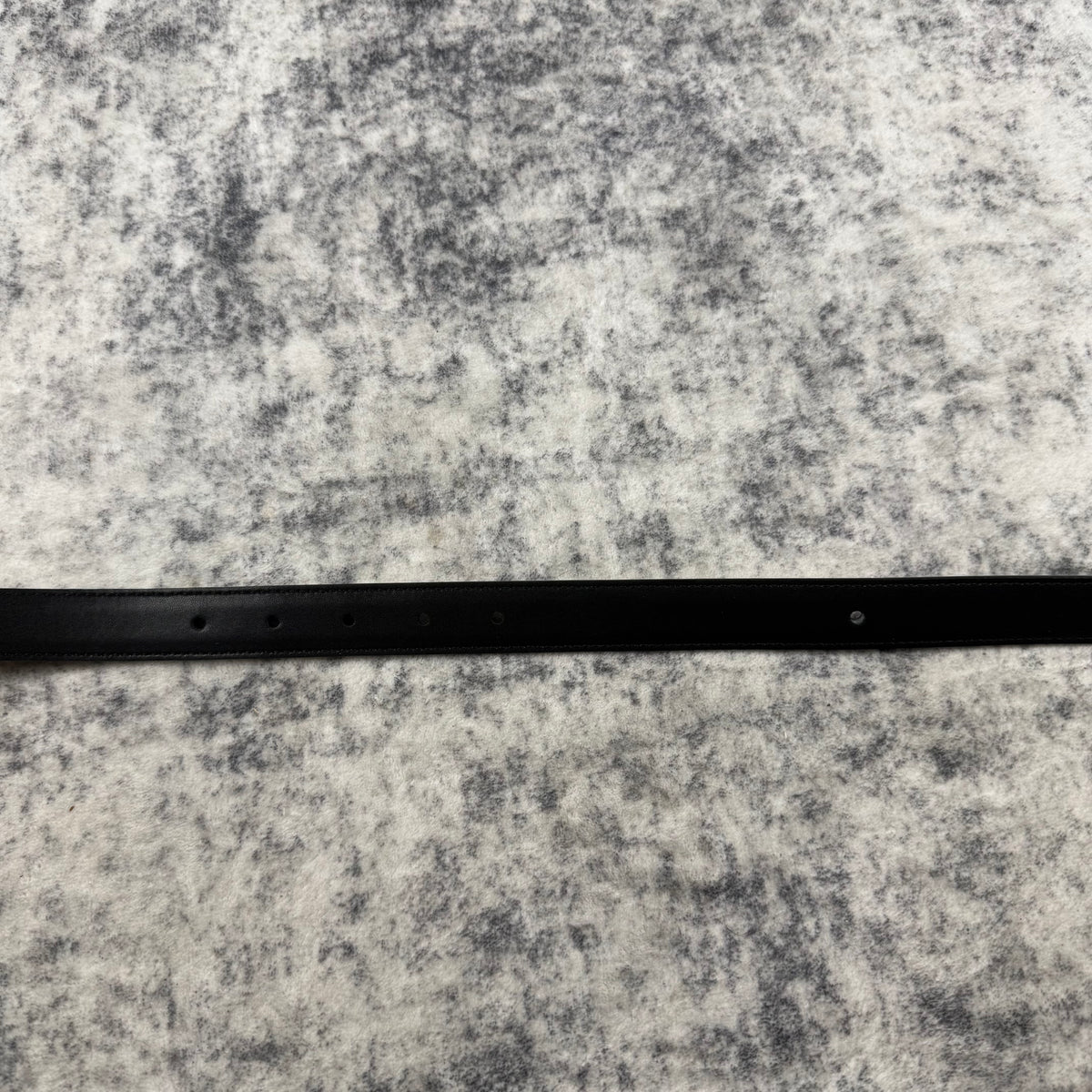 Celine Triomphe Gold Buckle Black Leather Belt